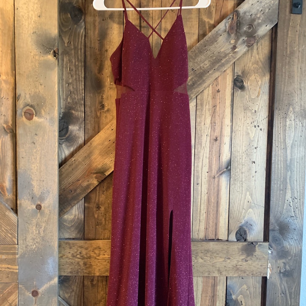 Sparkly Maroon Prom/ Formal Dress